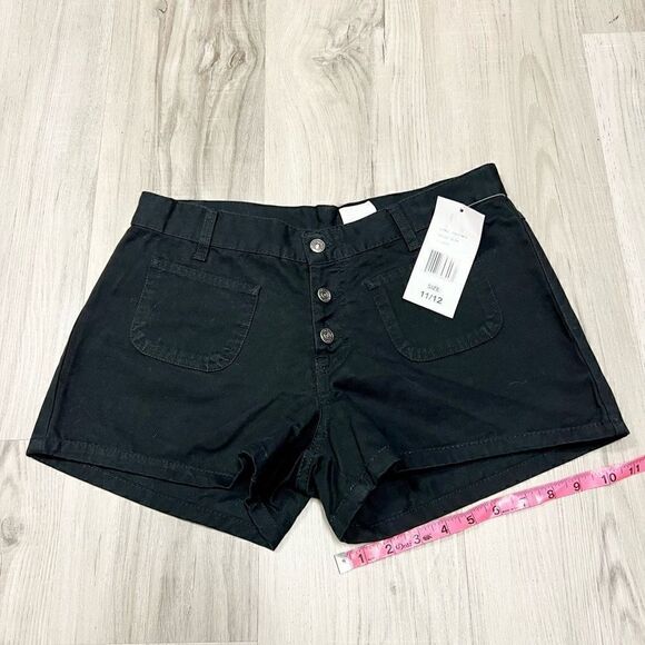 NWT vintage deadstock Y2k Jordache Black Button up Short Size 11/12 - Picture 5 of 14